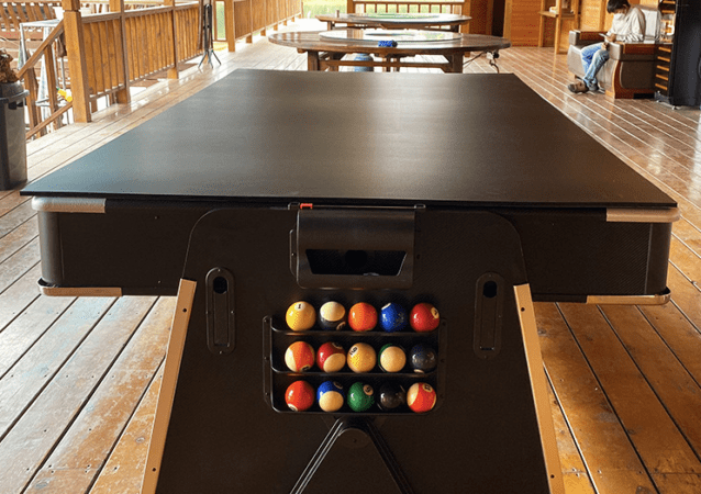 Convertible Air Hockey Pool Billiards Dinner Table Tennis Table