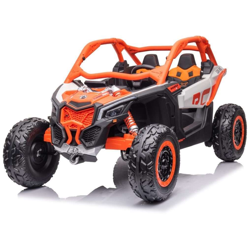 24V Licenced Can-Am Maverick Kids ride on car Orange - Oitek