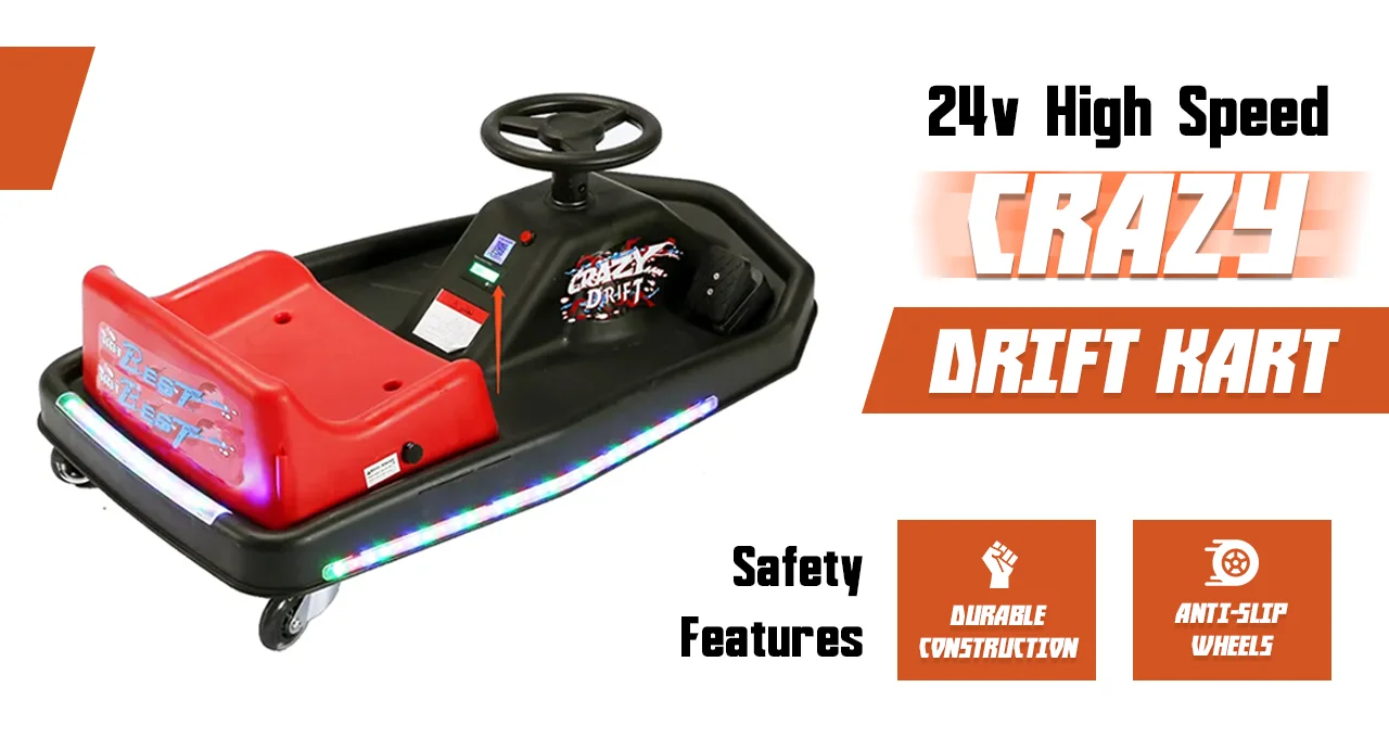 24v High Speed Crazy Drift Kart