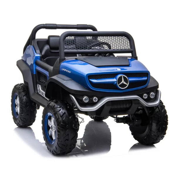 Mercedes Benz Unimog 24V Ride on Car Painted Blue - Image 6