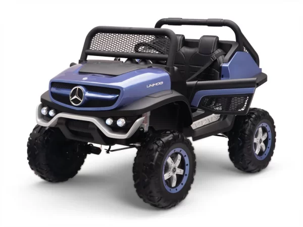 Mercedes Benz Unimog 24V Ride on Car Painted Blue - Image 3