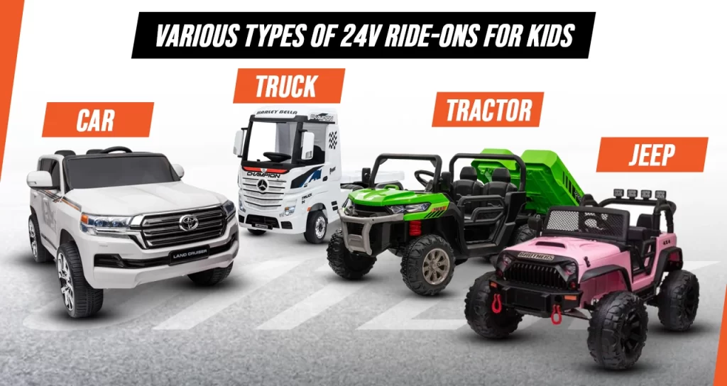 24V ride-ons cars