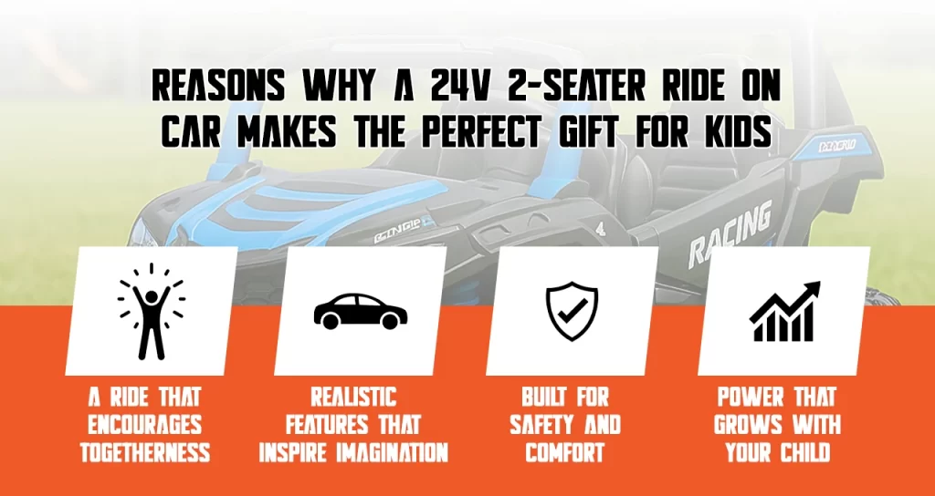 2 seater ride on car 24v