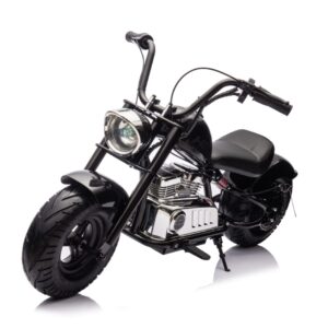 kids 24v cruiser motorbike black